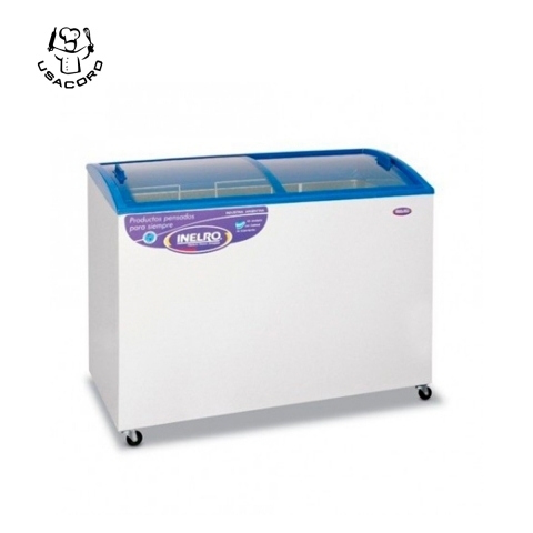 Freezer Vidrio Plano Inclinado 350 LTS INELRO