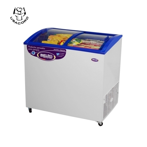 Freezer  Vidrio Plano Inclinado 270 lts  INELRO